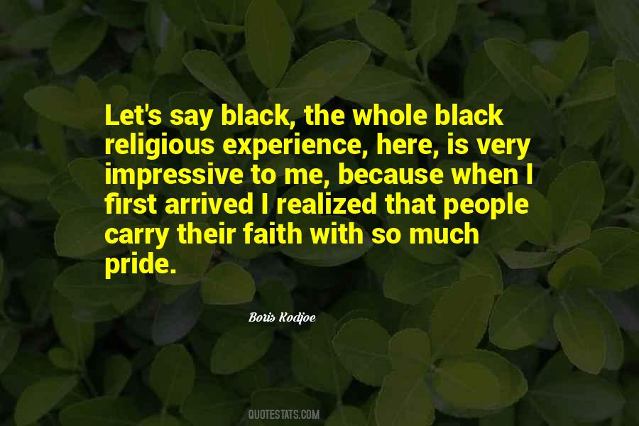 Black Experience Quotes #1695864