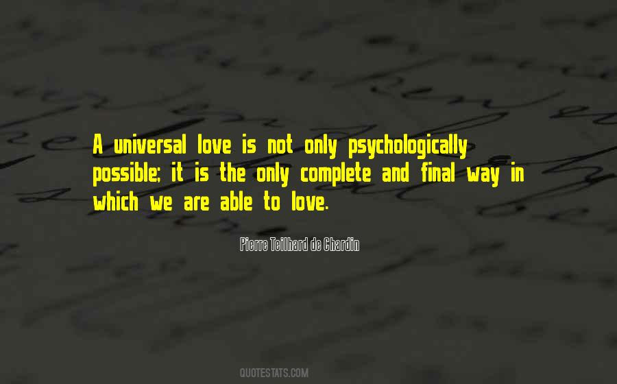 Love Is Universal Quotes #963585