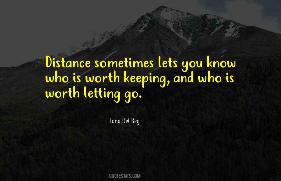 Keeping A Distance Quotes #452568