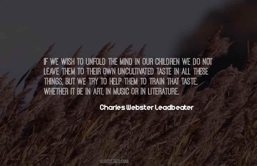 C.w. Leadbeater Quotes #520853