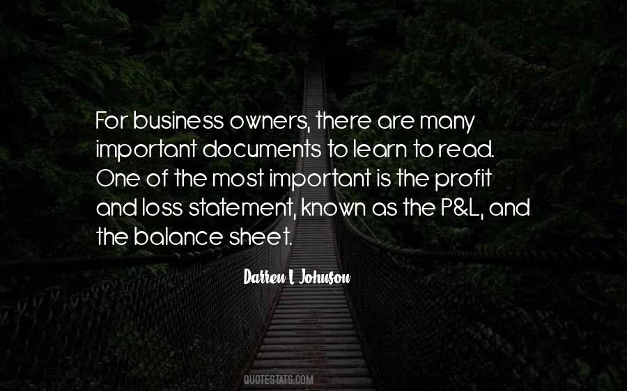 Profit Loss Quotes #685971