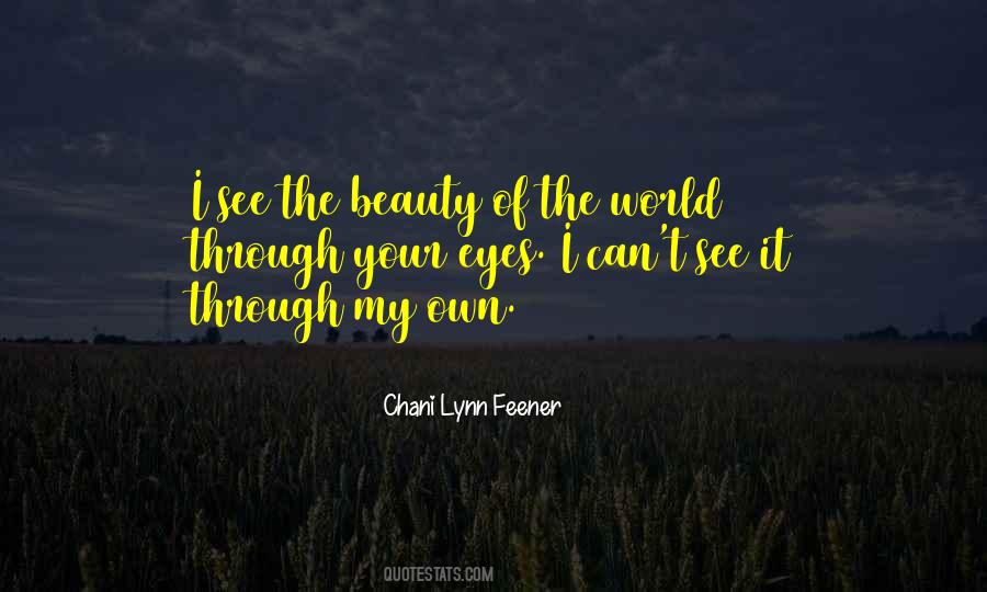 Beauty Of The World Quotes #1728298