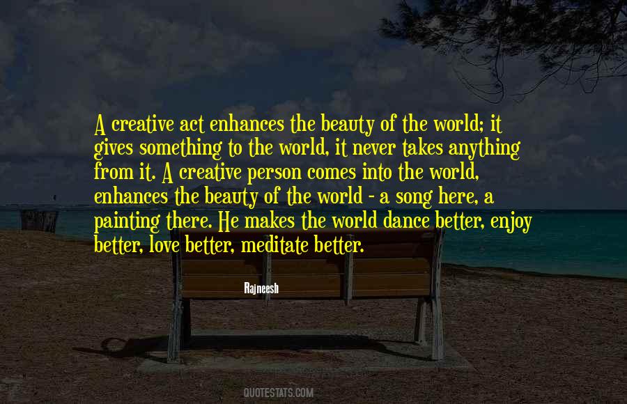 Beauty Of The World Quotes #1735940