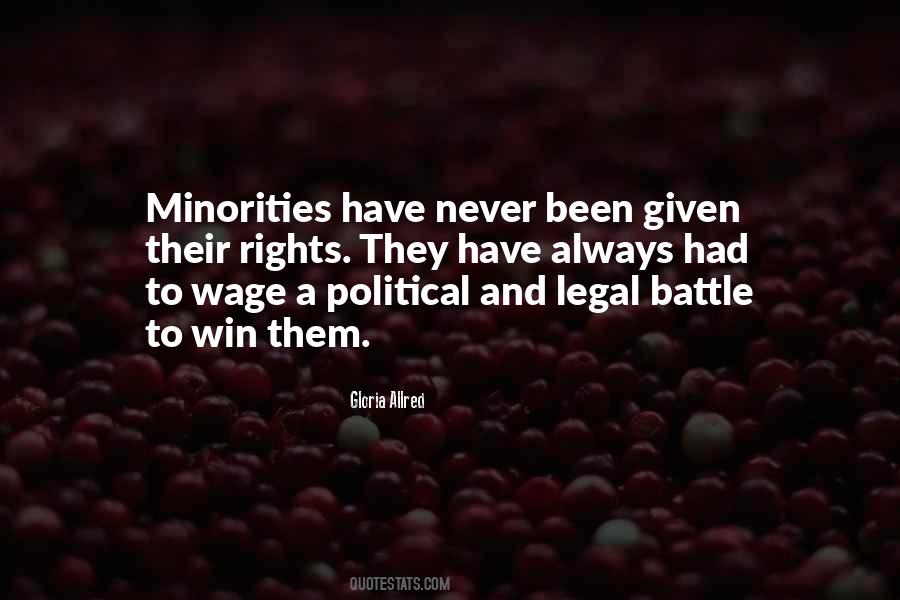 Minorities Rights Quotes #682109