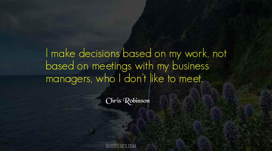 Business Decisions Quotes #1412048