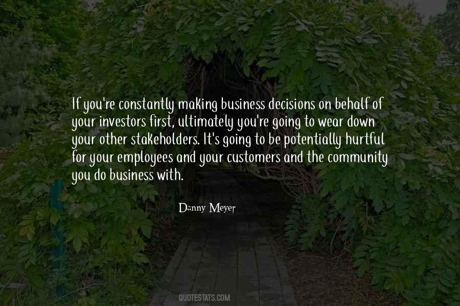 Business Decisions Quotes #932077