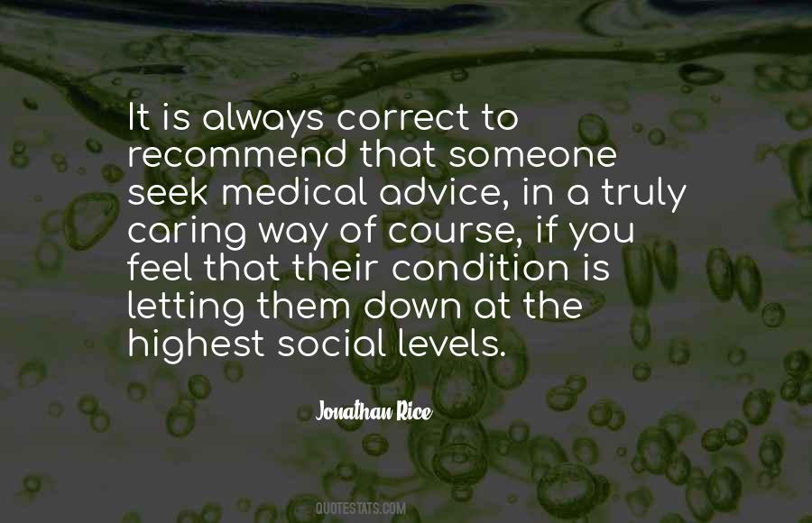 Medical Advice Quotes #198191