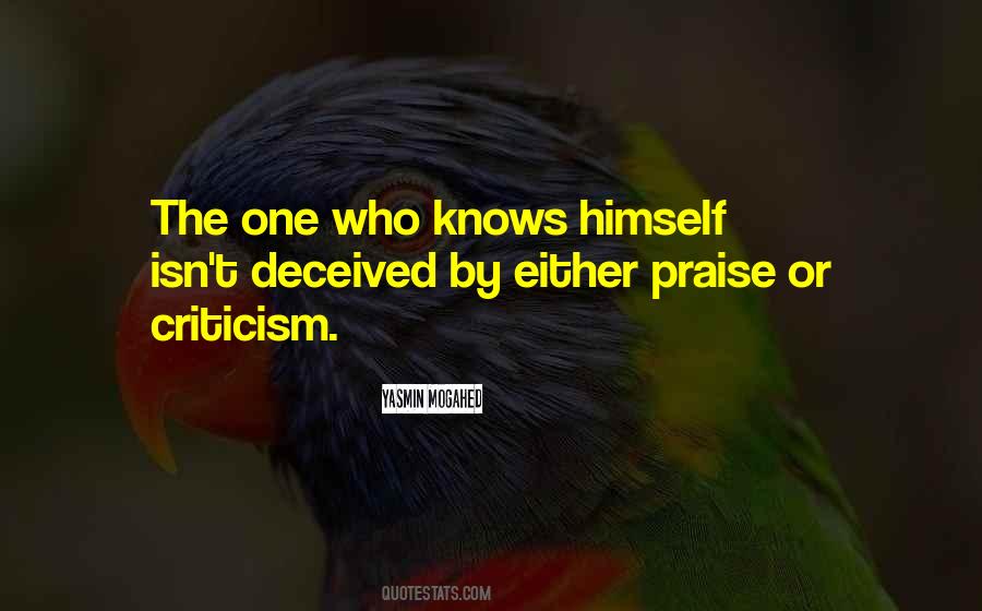 Praise Criticism Quotes #1588429