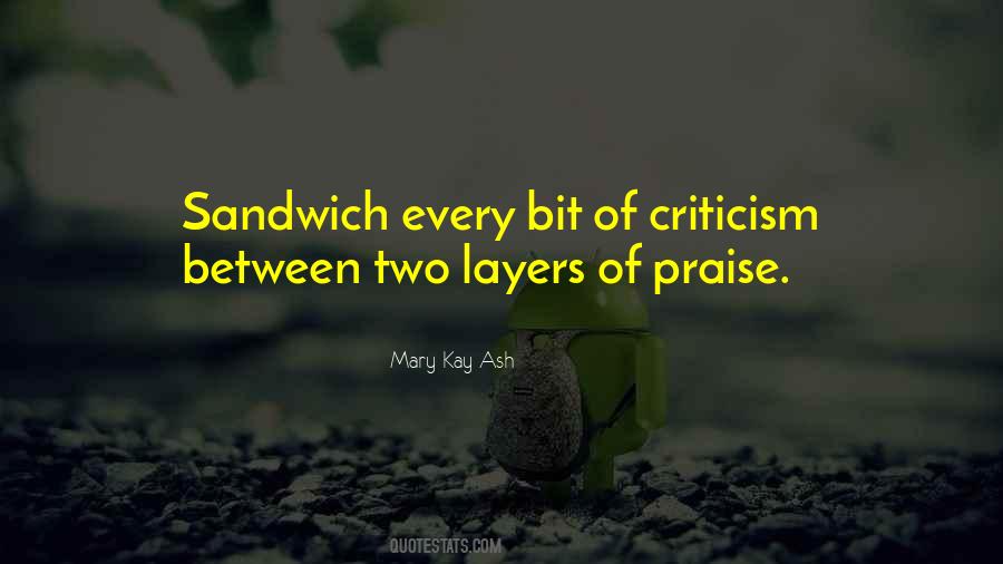 Praise Criticism Quotes #1803653
