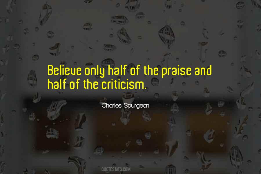 Praise Criticism Quotes #331305