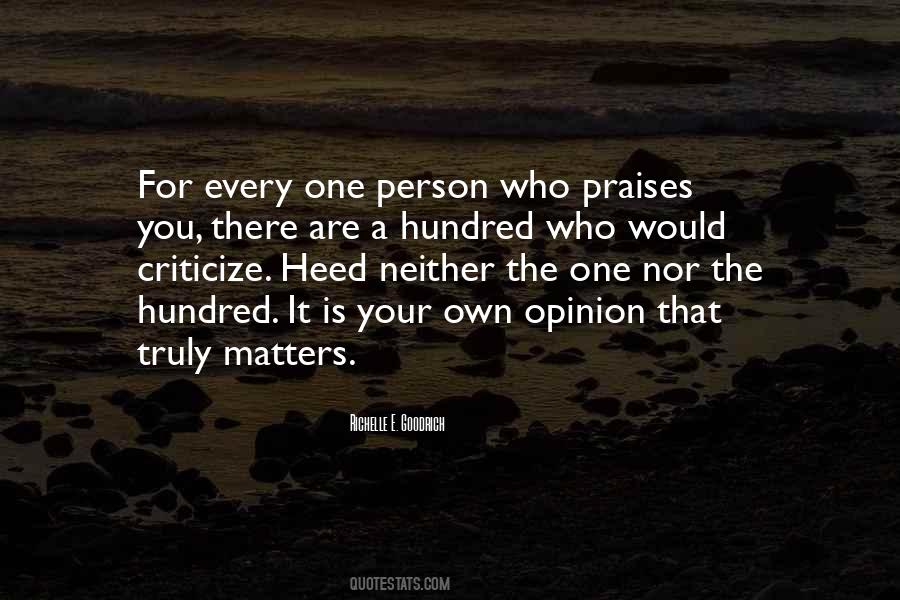 Praise Criticism Quotes #957478