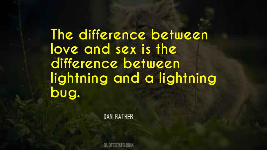 Difference Between Sex And Love Quotes #391570
