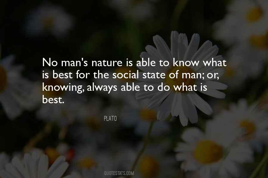 Man S Nature Quotes #1122277