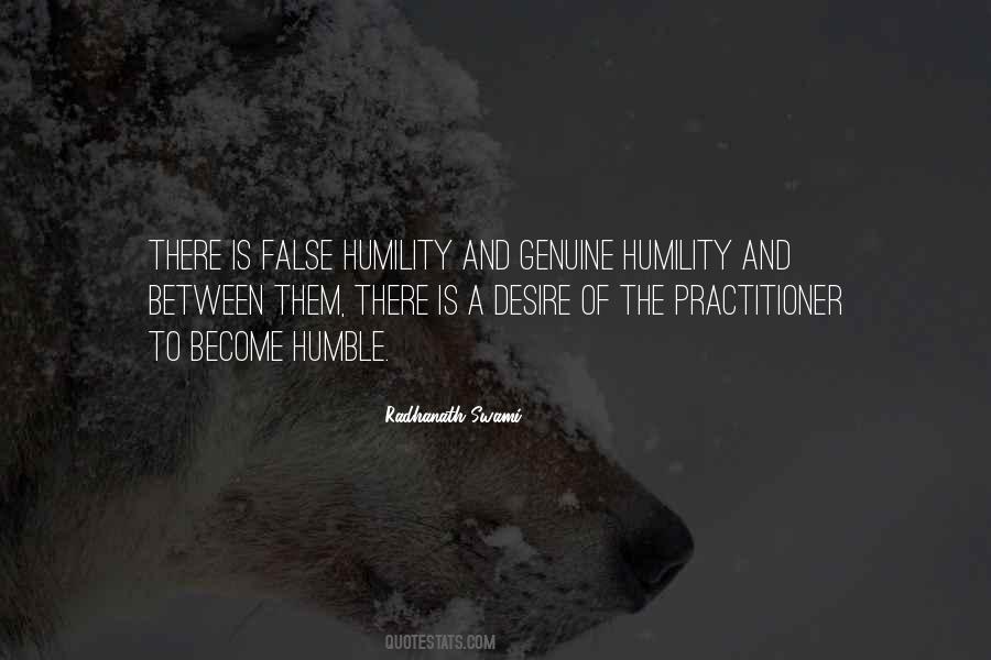 False Humility Quotes #1275656