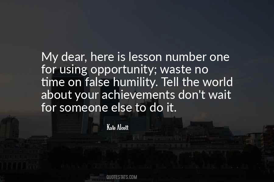 False Humility Quotes #1697502