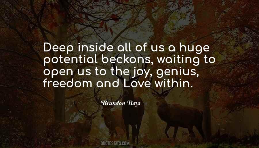 Joy Within Quotes #1106646