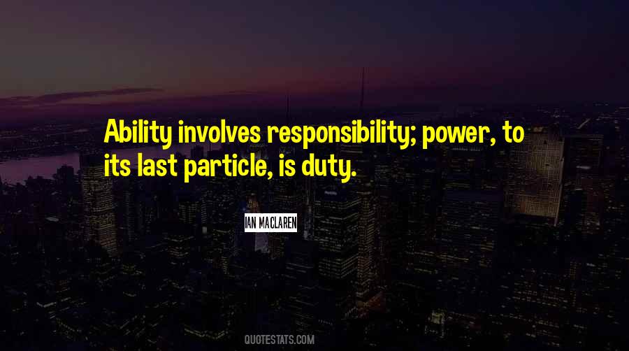 Duty Responsibility Quotes #1062156