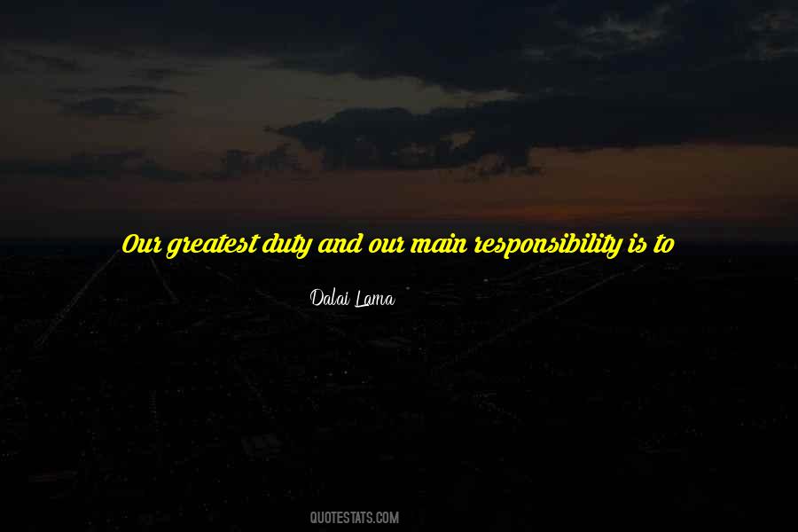 Duty Responsibility Quotes #1409380