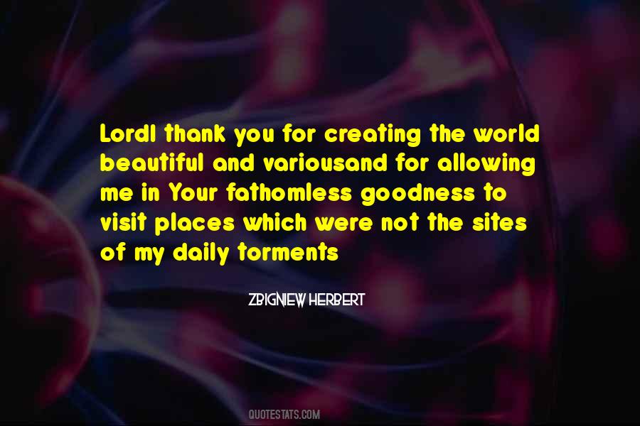 Goodness Of The Lord Quotes #827078