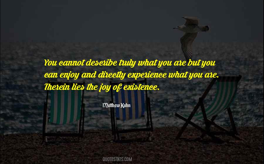 Experience What Quotes #602101