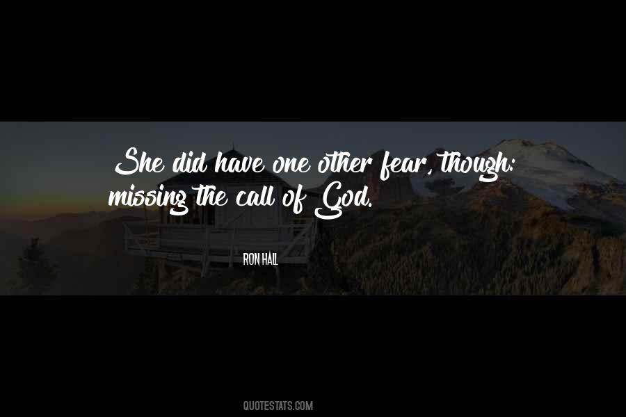 Call Of God Quotes #1665314