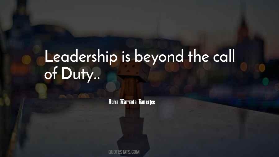 Call To Leadership Quotes #1613508