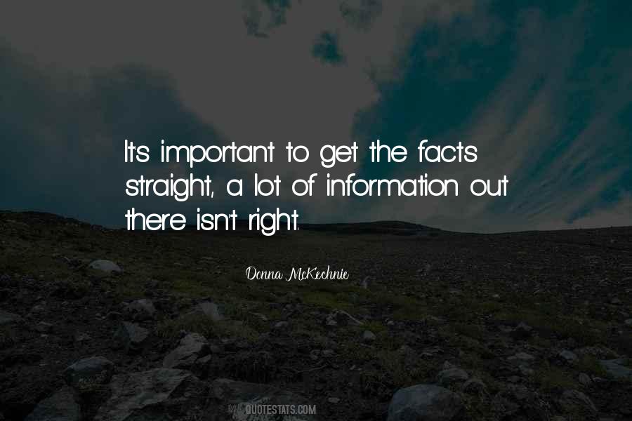 Important Facts Quotes #1409845