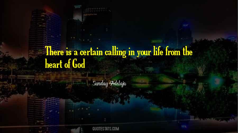 Calling From God Quotes #106200