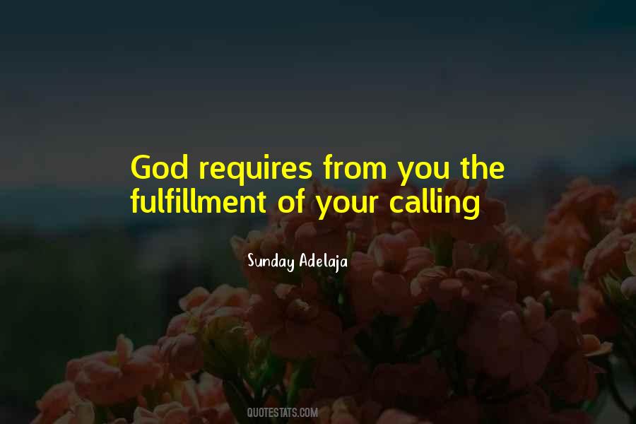 Calling From God Quotes #893314