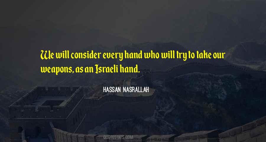 Hezbollah Israel Quotes #1039646