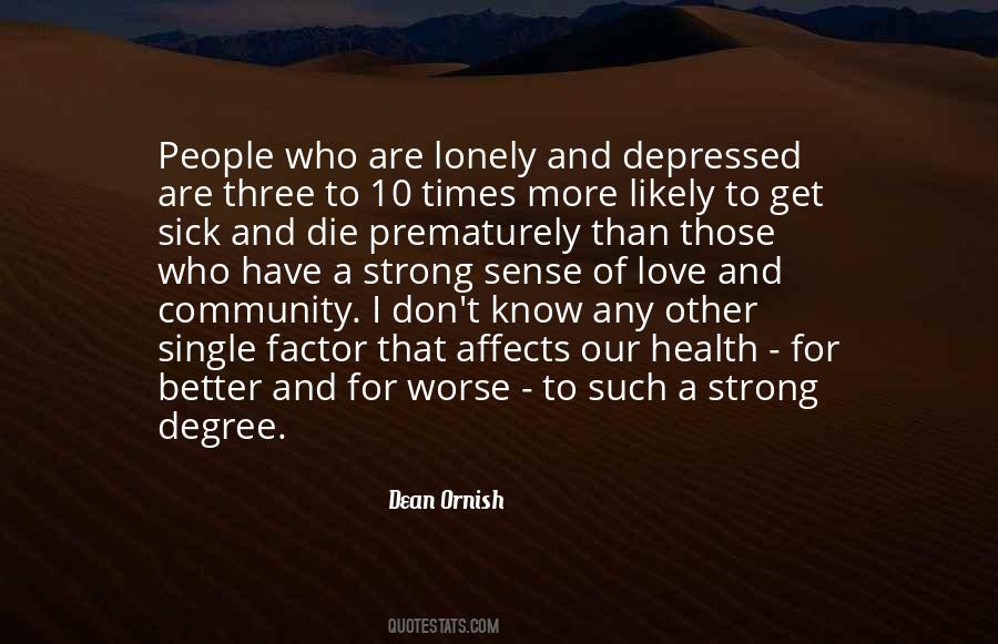 Quotes About Lonely People #228808