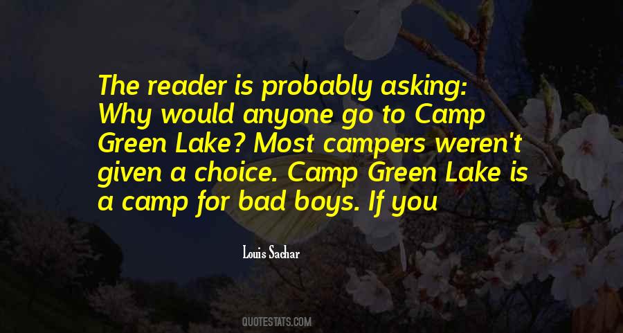 Camp Green Lake Quotes #1220411