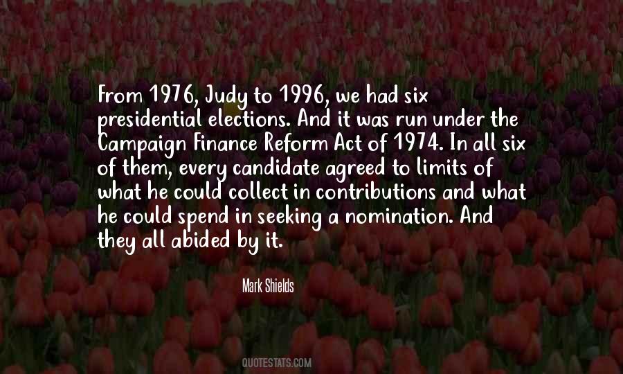 Campaign Finance Reform Quotes #365482