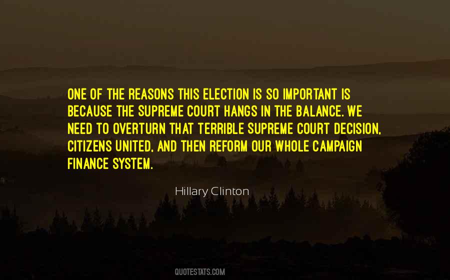 Campaign Finance Reform Quotes #548429