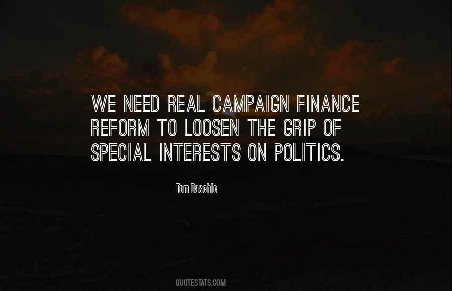 Campaign Finance Reform Quotes #576592