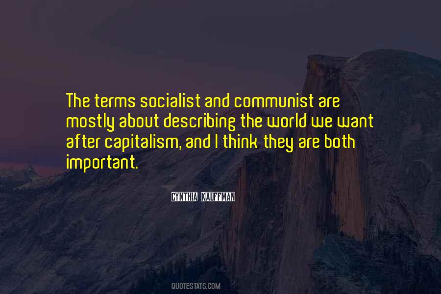 Non Socialist Or Communist Quotes #1264558