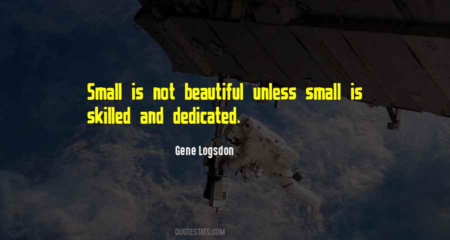 Small Is Beautiful Quotes #884501