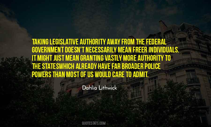 Government Authority Quotes #1117038