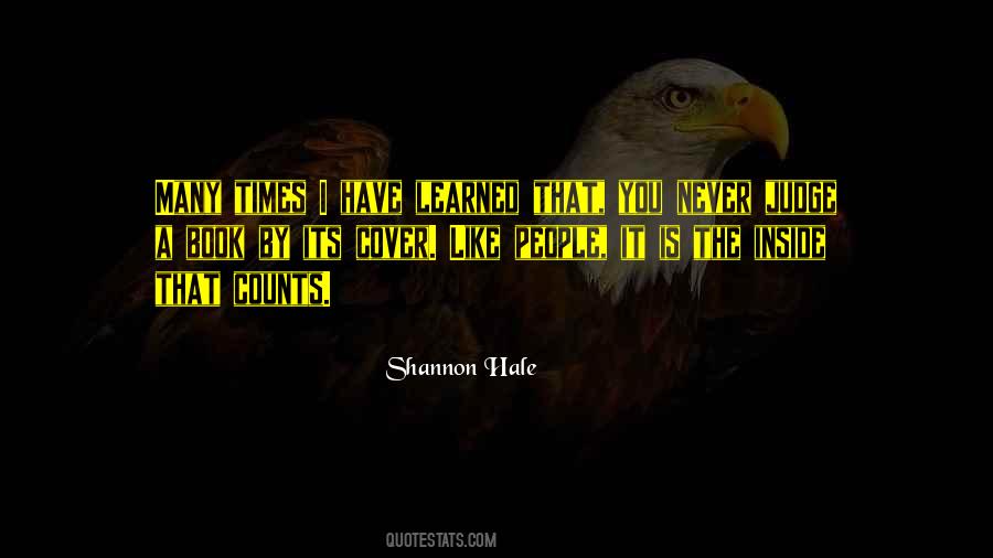 Can Judge A Book By Its Cover Quotes #1798678