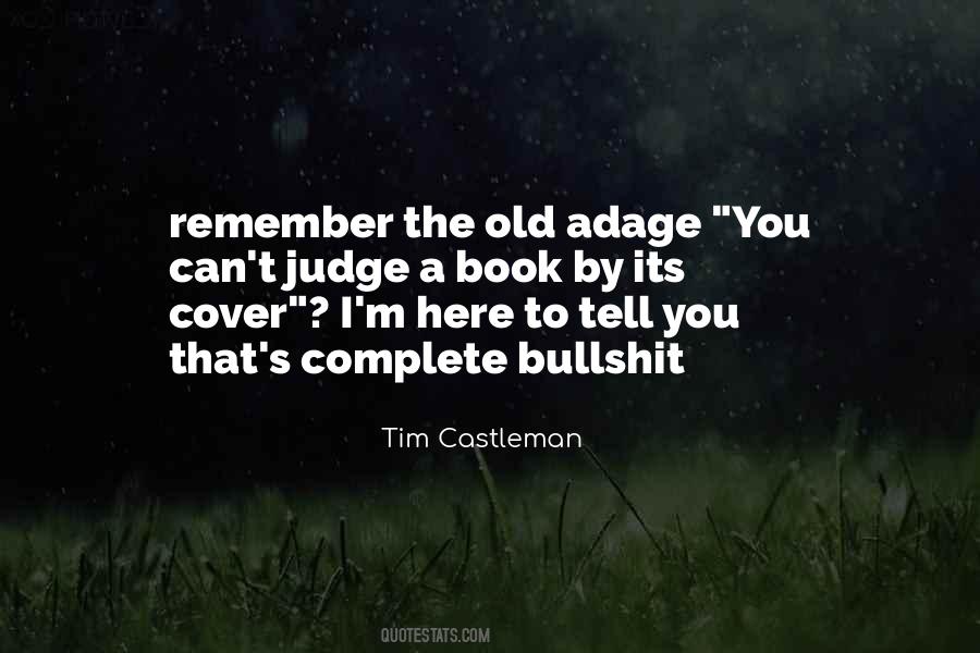 Can Judge A Book By Its Cover Quotes #184937