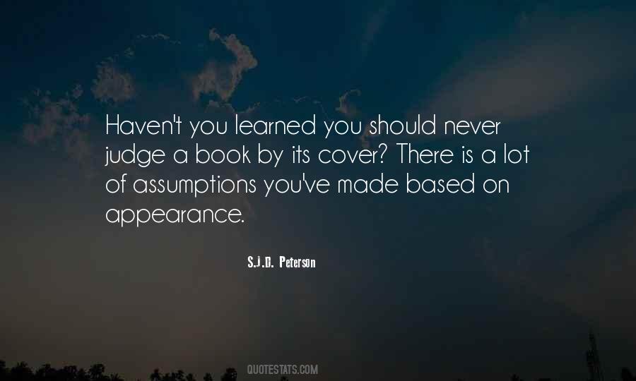 Can Judge A Book By Its Cover Quotes #211091