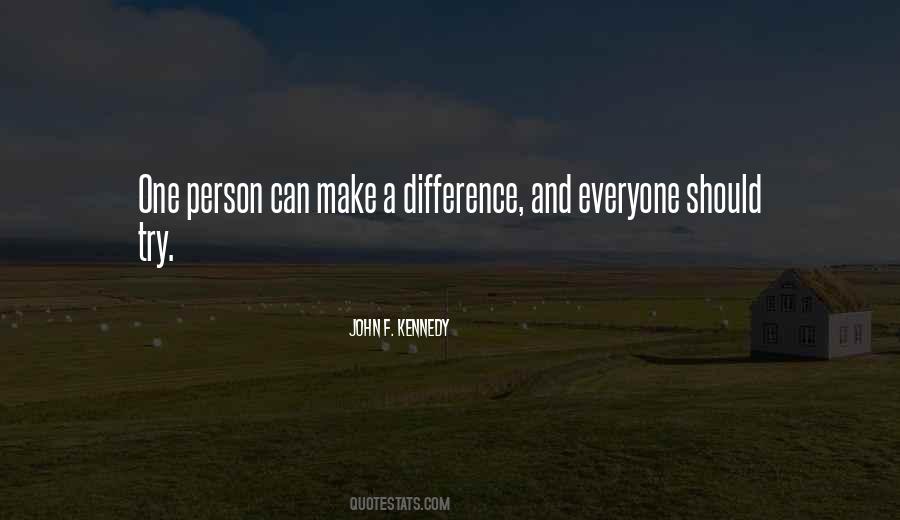 Can Make A Difference Quotes #1086347