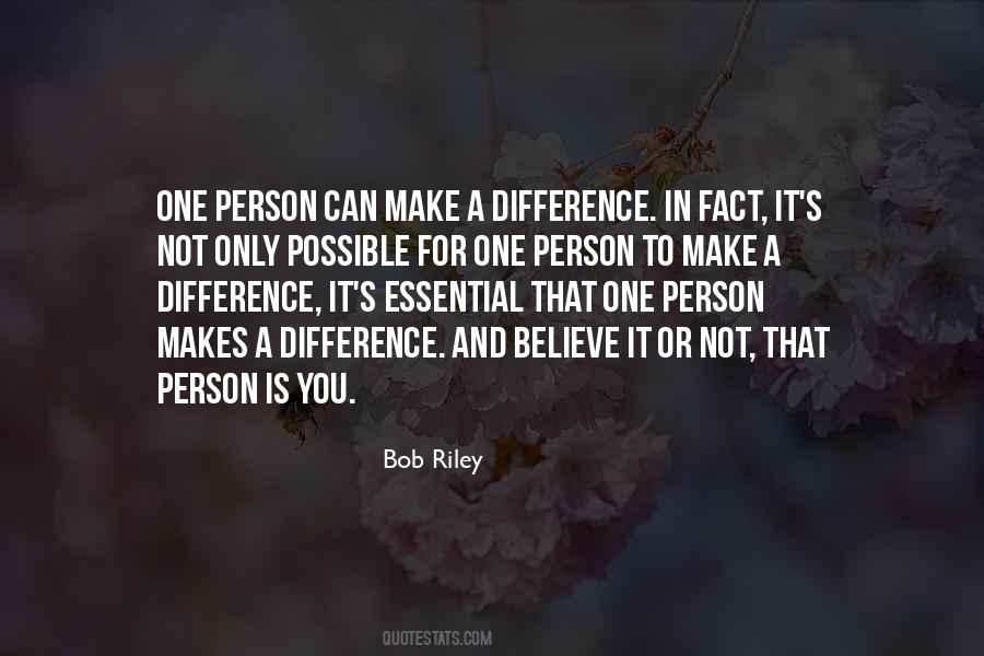 Can Make A Difference Quotes #1666811