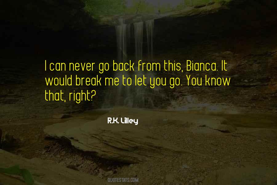 Can Never Go Back Quotes #14766