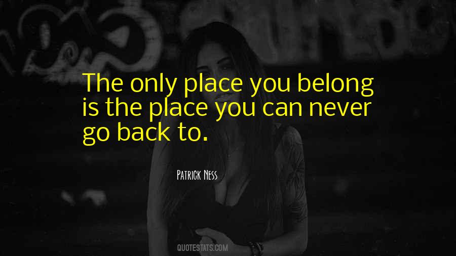 Can Never Go Back Quotes #896100