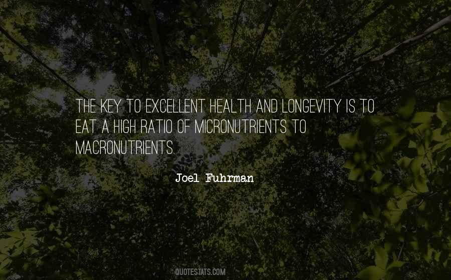 Health And Longevity Quotes #1853335