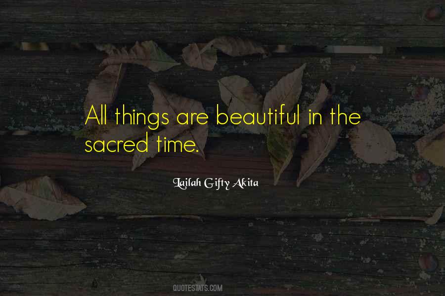 Sacred Time Quotes #205931