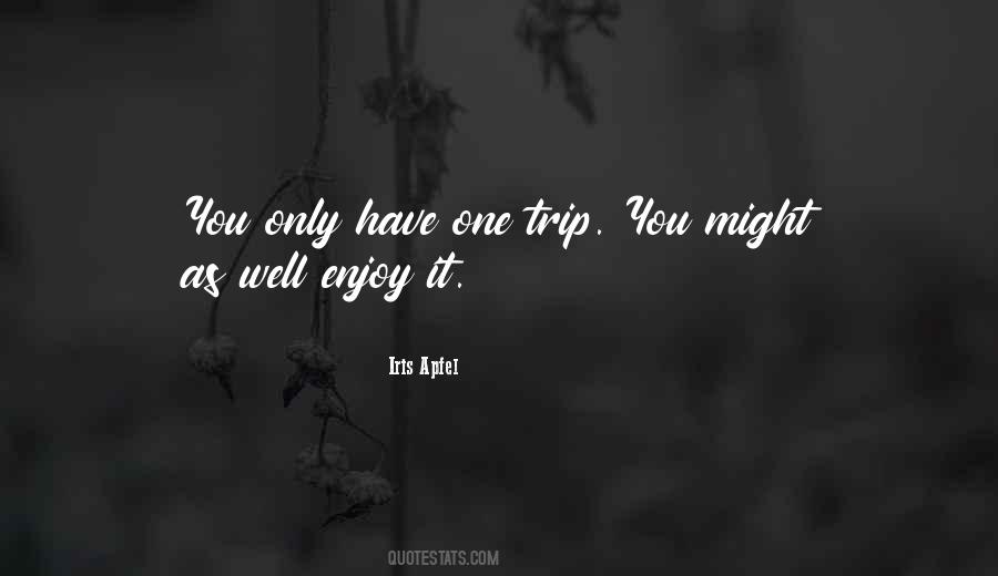 Enjoy Your Trip Quotes #585195
