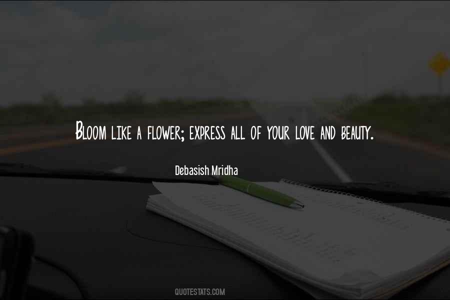 Bloom And Express Beauty Quotes #1016095
