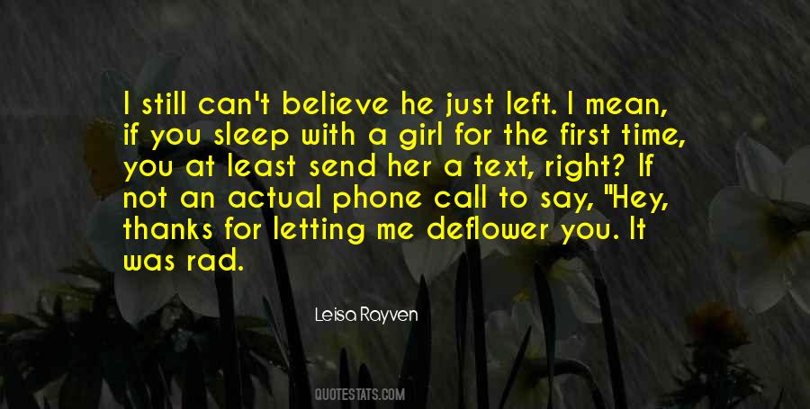 Can't Believe You Left Me Quotes #1830202